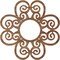 Ekena Millwork Cohen Wood Fretwork Pierced Ceiling Medallion, Walnut, 22"OD x 7 1/2"ID x 1/4"T CMWP22X22X0250COWA - alternate 3